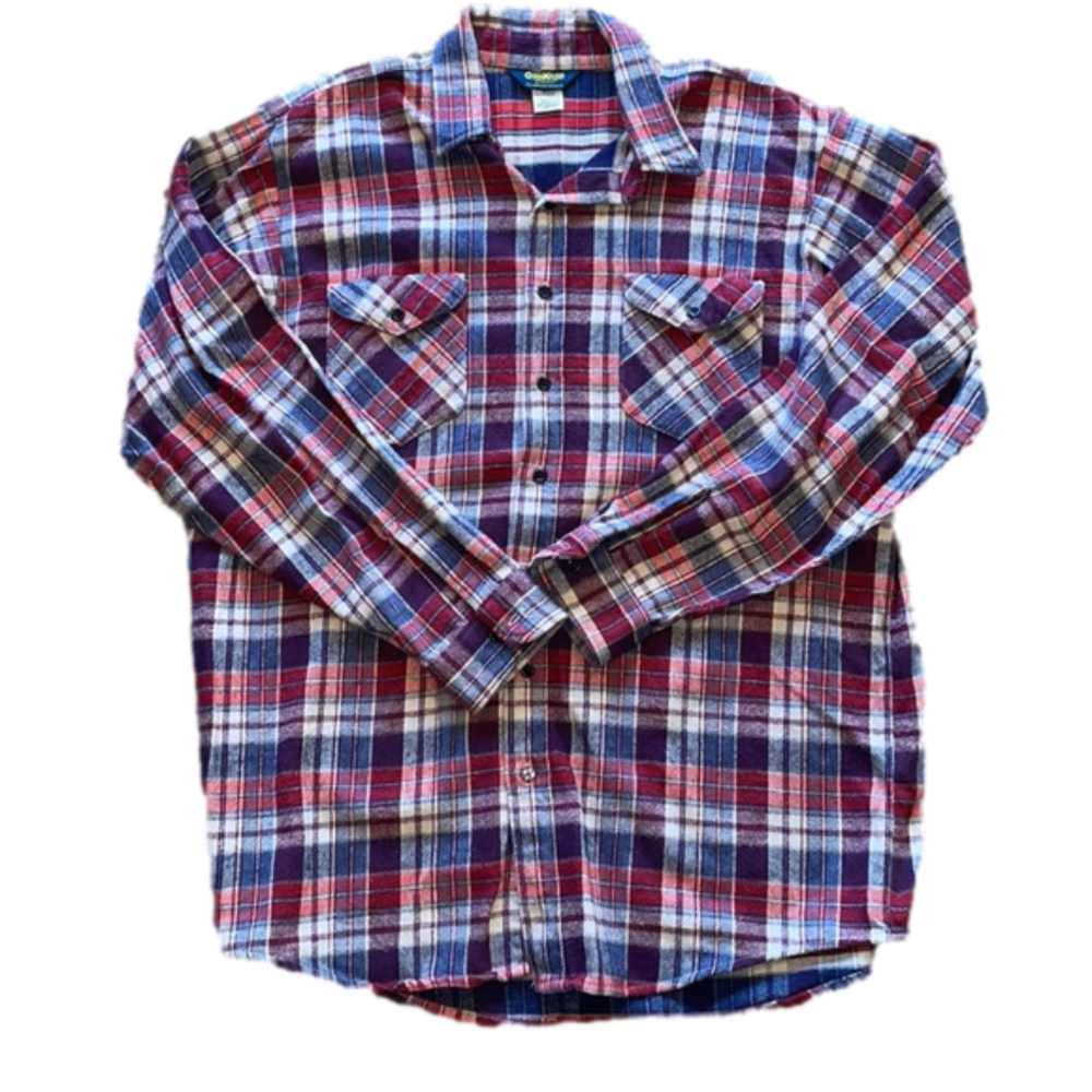 OshKosh Mens XLT Plaid Flannel Shirt